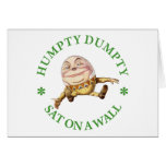 HUMPTY DUMPTY SAT ON A WALL - NURSERY RHYME cards