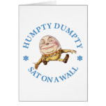 HUMPTY DUMPTY SAT ON A WALL - NURSERY RHYME cards