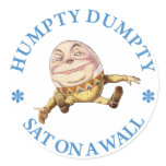 HUMPTY DUMPTY SAT ON A WALL - NURSERY RHYME stickers