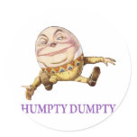 HUMPTY DUMPTY SAT ON A WALL - NURSERY RHYME stickers