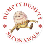 HUMPTY DUMPTY SAT ON A WALL - NURSERY RHYME stickers