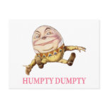 HUMPTY DUMPTY SAT ON A WALL postcards