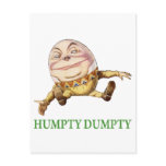 Humpty Dumpty Sat on a Wall postcards