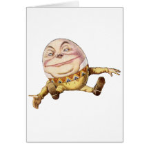 Humpty Dumpty Sat on Wall Greeting Card