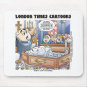 Humpty Dumptys Funeral Funny Cartoon Gifts & Tees mousepads