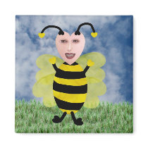 Hun E. Bee Fridge Magnet
