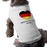 Hunde-Shirt Fussball Deutschland WM 2010 pet clothing
