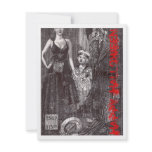Hung Halloween Card invitations