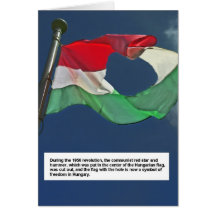 Hungarian Flag of the Revolution Greeting Card