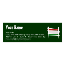 Hungary Brush Flag Business Card Template
