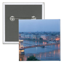 HUNGARY, Budapest: Szechenyi (Chain) Bridge, 3 Buttons