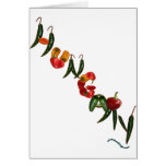 Hungary Chili Peppers Greeting Cards