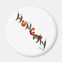 Hungary Chilli Peppers Magnet