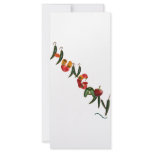 Hungary Chilli Peppers rack cards