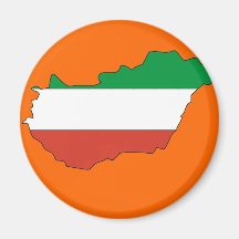 Hungary flag map magnets