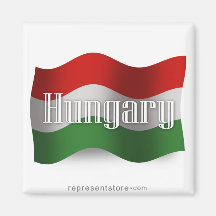 Hungary Waving Flag Magnets
