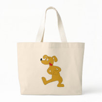 Hungry Cartoon Dog Tote Bag