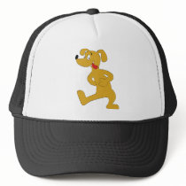 Hungry Cartoon Dog Trucker Hats