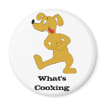 Hungry Cartoon Dog Refrigerator Magnets
