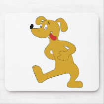 Hungry Cartoon Dog Mousepad