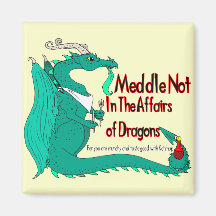 Hungry Dragon Fridge Magnets