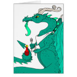 Hungry Dragon Greeting Card