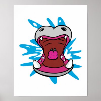 hungry hippo Print