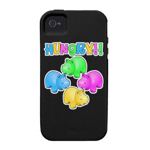 Hungry Hippopotamuses  Design Case For The iPhone 4