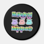 hungry  hippos refrigerator magnet