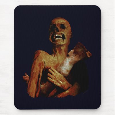 Hungry Hungry Zombie Mousemat by JaZilla