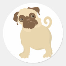 Hungry Pug Stickers