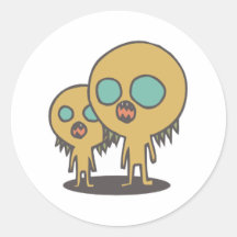 hungry swamp monster creatures stickers