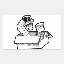 Hungry Worm Sticker