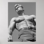 Hunk Fitness Model & Bodybuilder Poster