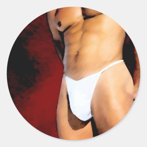 Hunk Round Sticker
