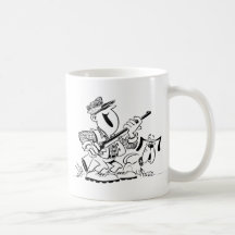 Hunter and Dog Cartoon Coffee Mug
