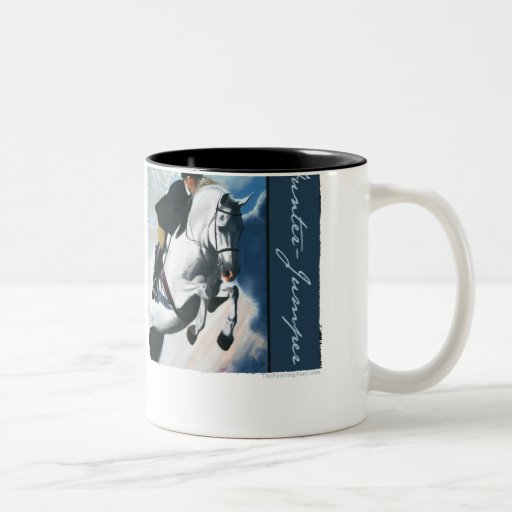 Hunter Jumper Acrylic Painting Coffee Mug
