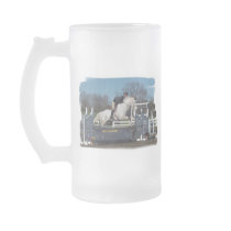 Hunter Jumper  Frosted Beer Mug