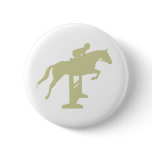 Hunter Jumper Horse & Rider (sage green) Gifts buttons
