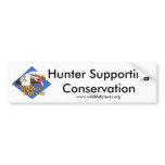 Hunter Supporting Conservation. bumper stickers