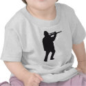 hunter with gun t-shirts