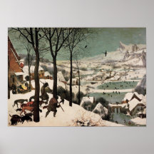 Hunters in the Snow by Pieter Bruegel Print