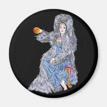 Hunter's Moon Fridge Magnet