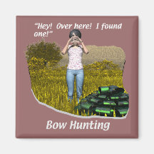 Hunting - Archery - Bow Hunting Fridge Magnet