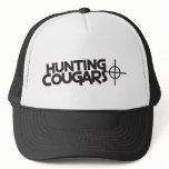 hunting cougars with bullseye and target hats