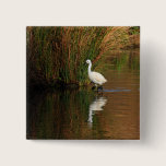 Hunting Egret buttons