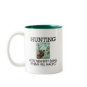 Hunting. How men with small penises feel macho. mugs