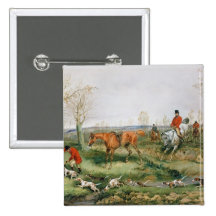 Hunting Scene Pins