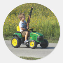 Hunting Season Begins by Leslie Peppers Sticker