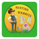 Hunting Wabbits Easter Sticker